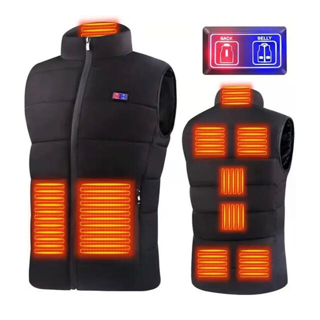 電熱ベスト 加熱ベスト メンズのジャケット/アウター(ダウンベスト)の商品写真