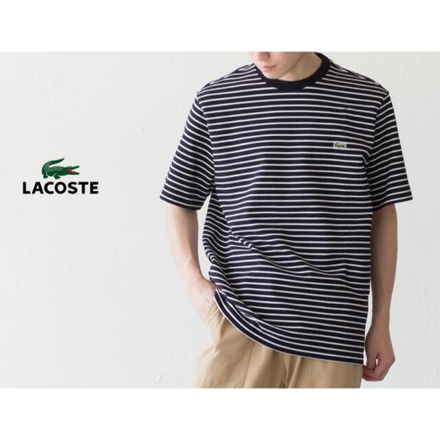 LACOSTE(ラコステ)のLACOSTE  ビッグ鹿の子ボーダーTシャツ メンズのトップス(Tシャツ/カットソー(半袖/袖なし))の商品写真