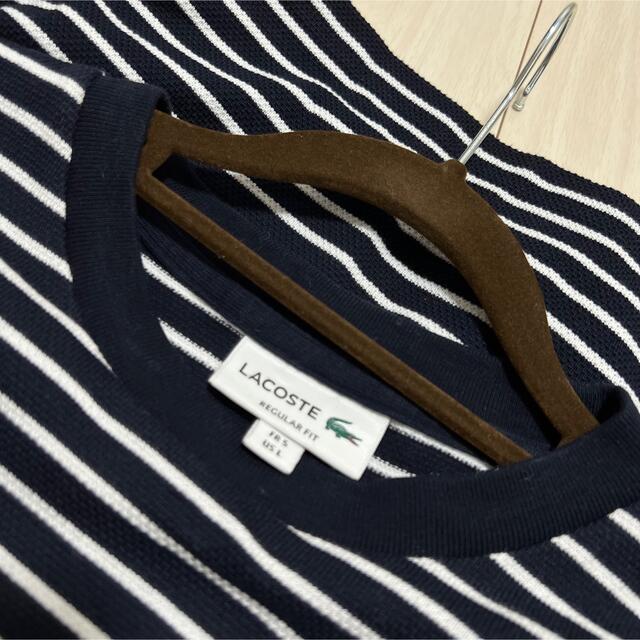 LACOSTE(ラコステ)のLACOSTE  ビッグ鹿の子ボーダーTシャツ メンズのトップス(Tシャツ/カットソー(半袖/袖なし))の商品写真