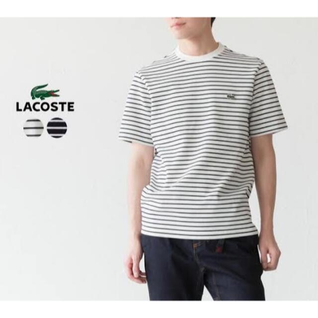 LACOSTE(ラコステ)のLACOSTE  ビッグ鹿の子ボーダーTシャツ メンズのトップス(Tシャツ/カットソー(半袖/袖なし))の商品写真