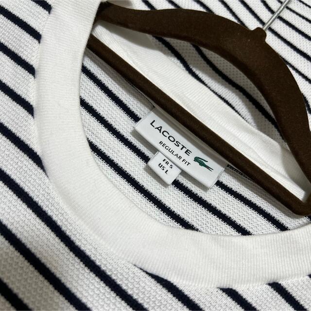 LACOSTE(ラコステ)のLACOSTE  ビッグ鹿の子ボーダーTシャツ メンズのトップス(Tシャツ/カットソー(半袖/袖なし))の商品写真