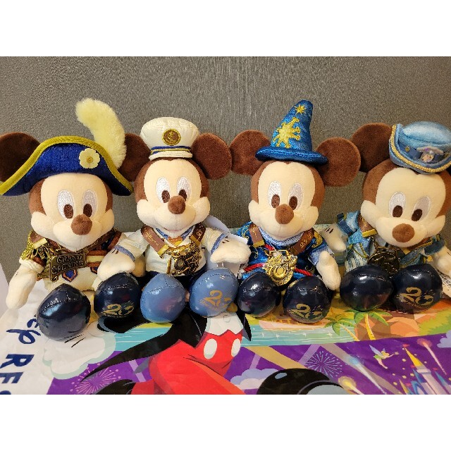 東京ディズニーシー20周年グランドフィナーレ　ミッキーマウスぬいぐるみセット