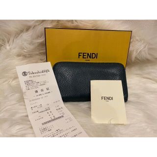 フェンディ(FENDI)の【箱付き】FENDI フェンディ セレリア 牛革 ラウンドファスナー (財布)