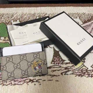 グッチ(Gucci)のGUCCI グッチ タイガー カードケース 定期入れ(名刺入れ/定期入れ)