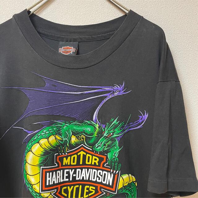 90s HARLEY DAVIDSON【ハーレーダビットソン】ビッグロゴTシャツ - T