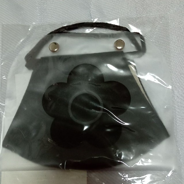 MARY QUANT(マリークワント)のシンプルサインロゴ マスク ブラック レディースのファッション小物(その他)の商品写真