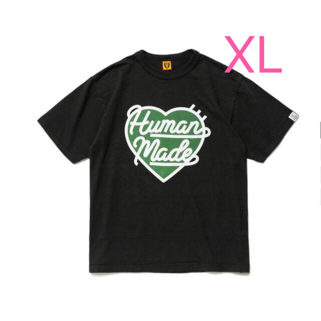 BLACKサイズhuman made HEART T-SHIRT tシャツ