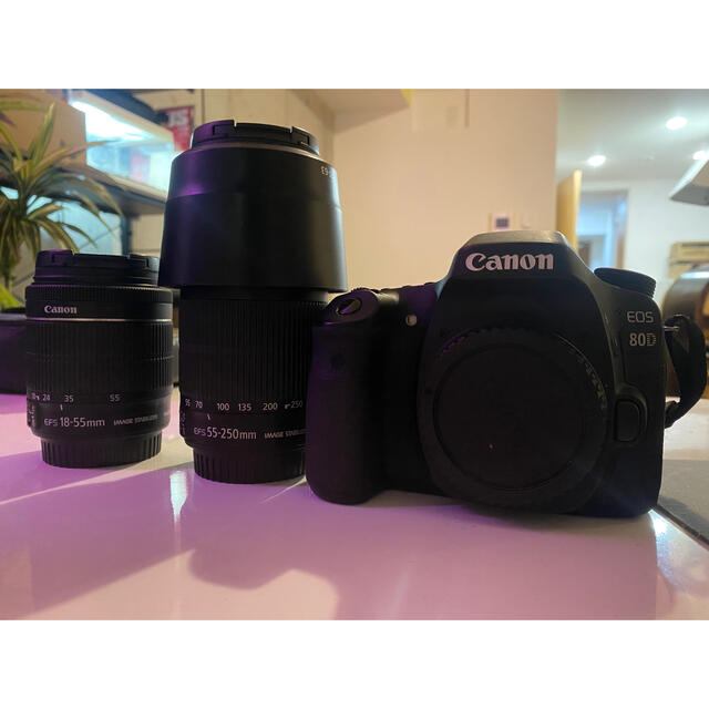 Canon - Canon EOS80D 標準ズームレンズ×2 バッテリー無し