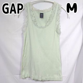 ギャップ(GAP)のGAP レースタンクトップ ライトグリーン M(タンクトップ)