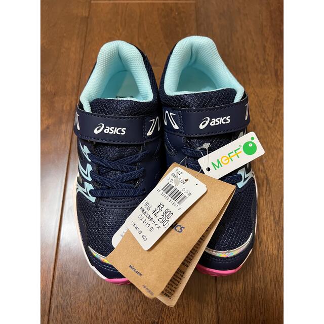 asics(アシックス)の【ペンギン様専用】値下げ【新品・タグ付き】アシックス　靴　19cm キッズ/ベビー/マタニティのキッズ靴/シューズ(15cm~)(スニーカー)の商品写真