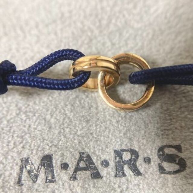 M.A.R.S(マーズ)の美品 マーズ MARS アンクレット ネイビーブルー ゴールドジュエリーストーン レディースのアクセサリー(アンクレット)の商品写真