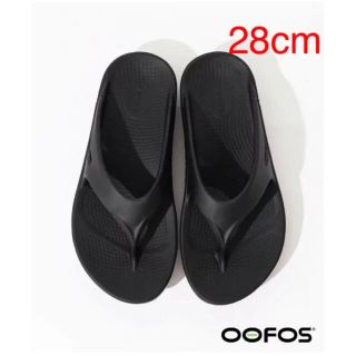 ウーフォス(OOFOS)の● OOFOS ウーフォス OOriginal サンダル　ブラック 28㎝(サンダル)