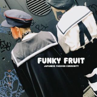 ファンキーフルーツ(FUNKY FRUIT)のFUNKY FRUIT ジャージ生地セーラー襟BIGブルゾン(パーカー)