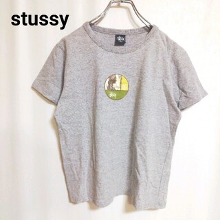 ステューシー(STUSSY)の古着　ステューシー　プリント　tシャツ　ハワイアン　ロゴ(Tシャツ(半袖/袖なし))