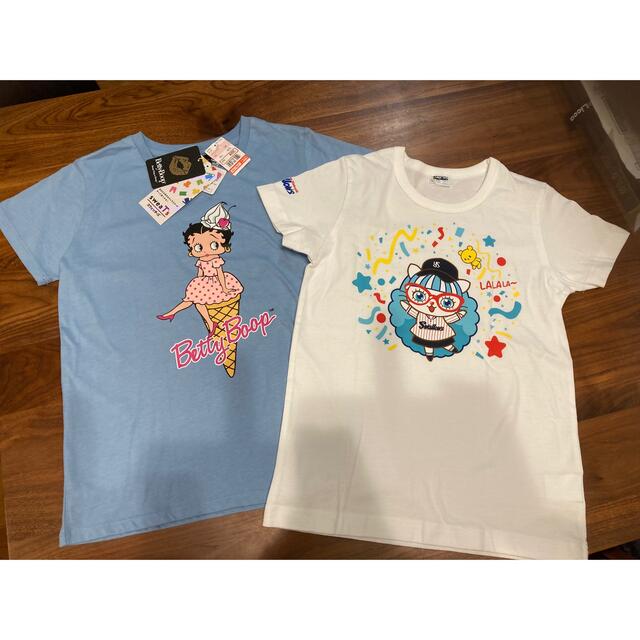 しまむら(シマムラ)の【新品】ベティちゃん　LALALACOCO  Tシャツセット　140cm キッズ/ベビー/マタニティのキッズ服女の子用(90cm~)(Tシャツ/カットソー)の商品写真