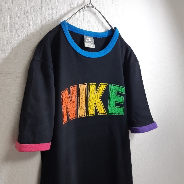 NIKE(ナイキ)のNIKE/ナイキ グレータグ マルチカラー クラック加工 ビッグロゴ M メンズのトップス(Tシャツ/カットソー(半袖/袖なし))の商品写真