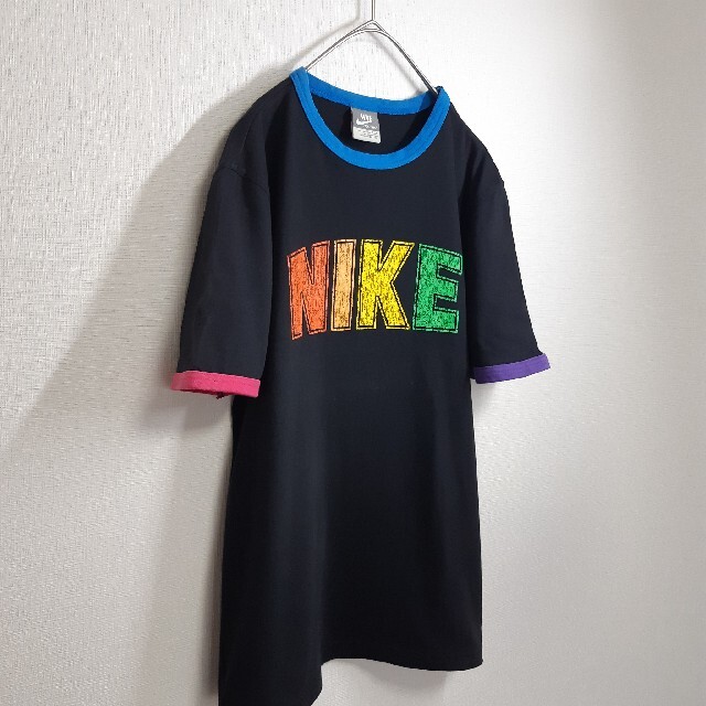 NIKE(ナイキ)のNIKE/ナイキ グレータグ マルチカラー クラック加工 ビッグロゴ M メンズのトップス(Tシャツ/カットソー(半袖/袖なし))の商品写真