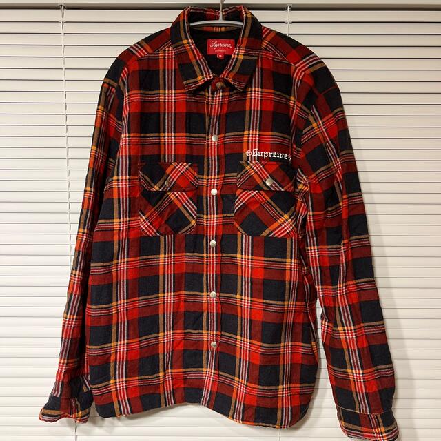 Supreme - Supreme×IndependentQuilted Flannel Shirtの通販 by