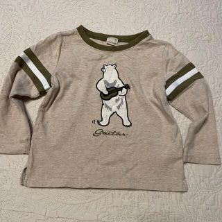 プティマイン(petit main)のプティマイン　長袖　オートミール(Tシャツ/カットソー)