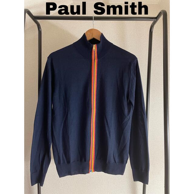 メンズPaul Smith ポールスミス　ドライバーズニット　マルチストライプ