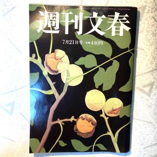 週刊文春2022年7月21日最新号(ニュース/総合)