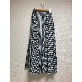 アナトリエ(anatelier)の【美品】アナトリエ anatelier ギンガムチェック ロングスカート(ロングスカート)