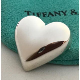 ティファニー(Tiffany & Co.)のTiffany  ハートブローチ 美品(ブローチ/コサージュ)