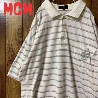 エムシーエム(MCM)のMCM ボーダー　ポロシャツ  90s(ポロシャツ)