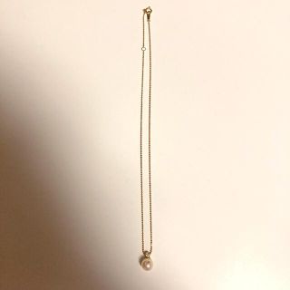 未使用 K18 天然パール 天然ダイヤモンド ジュエリー ネックレス 日本