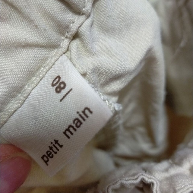 ショートパンツ　デニム　2枚セット　まとめ売り　プチマイン　80 キッズ/ベビー/マタニティのベビー服(~85cm)(パンツ)の商品写真