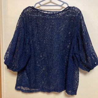 ザラ(ZARA)の大きいサイズ レース トップス (4L)(カットソー(半袖/袖なし))