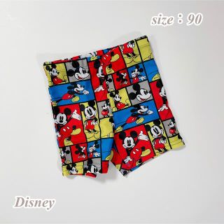 ディズニー(Disney)の【未使用】Disney ディズニー ミッキー スイムウェア 水着 90(水着)