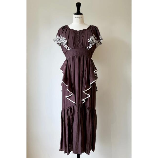 しますので Cutwork Embroidery Angel Sleeve Dressの通販 by くろ