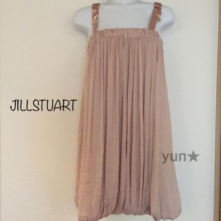 ジルスチュアート(JILLSTUART)の新品ジルスチュアート★肩リボンバルーンワンピ(ミニワンピース)