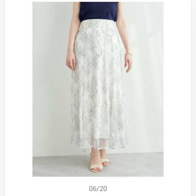 natural couture(ナチュラルクチュール)のnaturalcouture　web限定長さ変えれるosonoレーススカート レディースのスカート(ロングスカート)の商品写真
