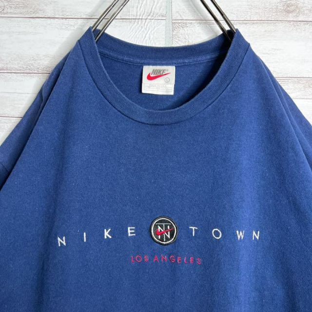 NIKE - 【USA製!!】ナイキ ✈︎刺繍 タウン 白タグ ゆるだぼ 半袖 T ...