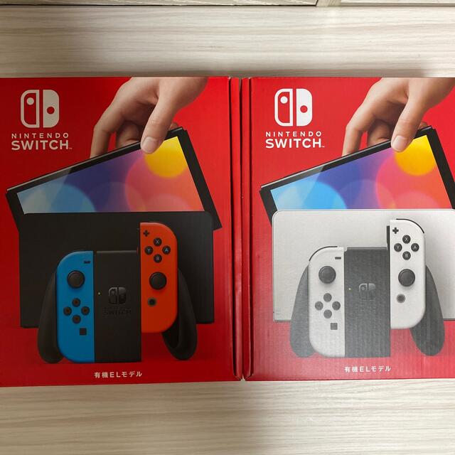 安い購入 新品未開封品 Nintendo Switch 有機EL ホワイト ネオン 2台