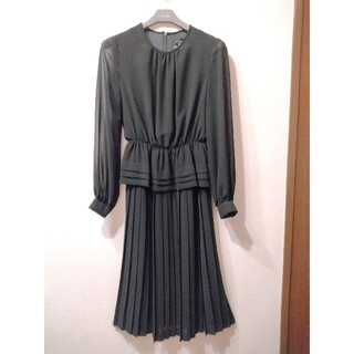ソワール(SOIR)の東京SOIR フォーマルワンピース 高級 ブラック 夏 喪服 礼服 体型カバー(礼服/喪服)