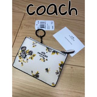 コーチ(COACH)の未使用品タグ付き✨COACH 花柄 コインケース パスケース(パスケース/IDカードホルダー)