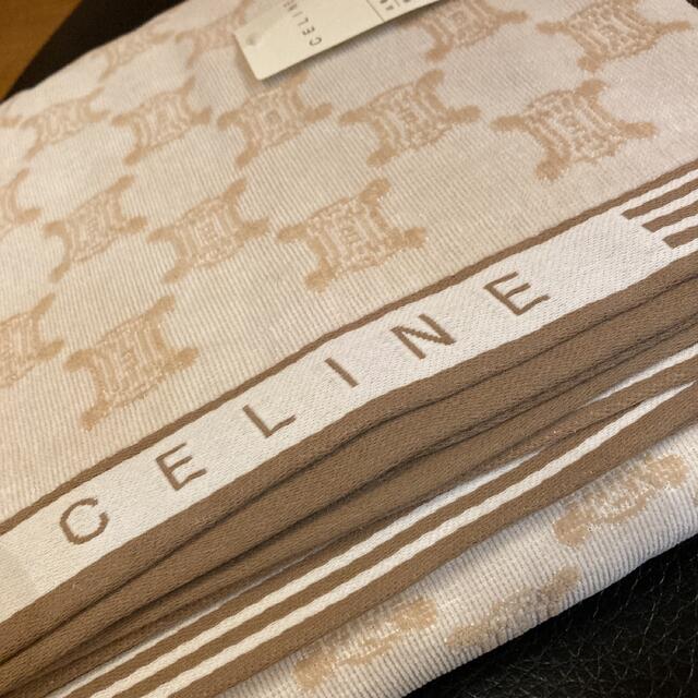 CELINE セリーヌ シングル 綿毛布 毛布 マカダム 総柄 未使用品 西川