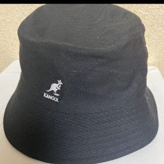 カンゴール(KANGOL)の新品未使用品 カンゴールバケットハット 帽子 ハット ブラック Mサイズ(ハット)