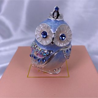 【新品】ティアラフクロウジュエリーボックス(小物入れ)