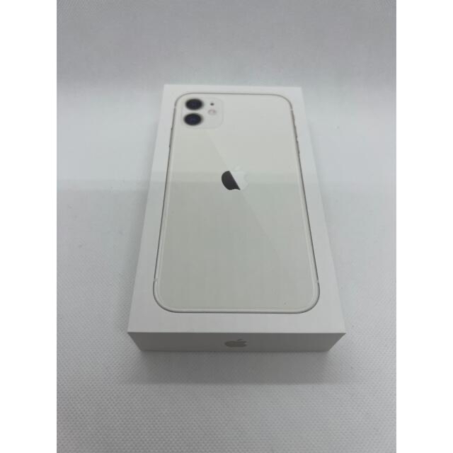 iPhone11 ホワイト 64GB MHDC3J/A simフリースマートフォン/携帯電話