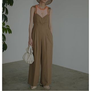 アメリヴィンテージ(Ameri VINTAGE)の美品 送料無料 Ameri cord suspender wide pants(サロペット/オーバーオール)