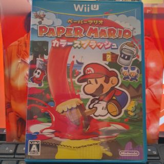 ウィーユー(Wii U)のペーパーマリオ カラースプラッシュ Wii U(家庭用ゲームソフト)