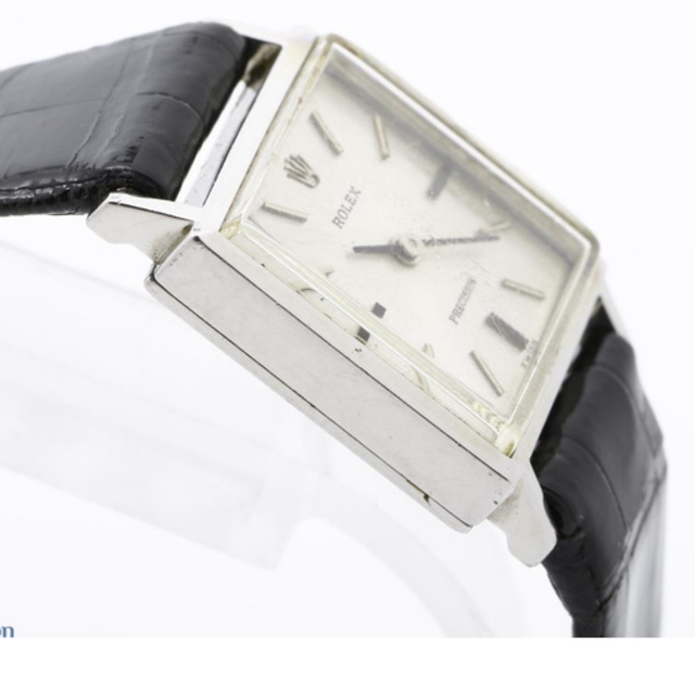 公式低価格 スクエア プレシジョン ロレックス ROLEX 手巻き 美品 アンティーク SS 腕時計(アナログ)