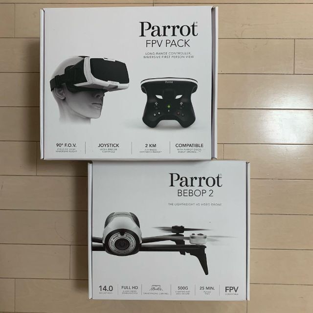 Parrot Bebop 2 ゴーグル、コントローラ、キャリーバッグセット キッズ/ベビー/マタニティのおもちゃ(その他)の商品写真