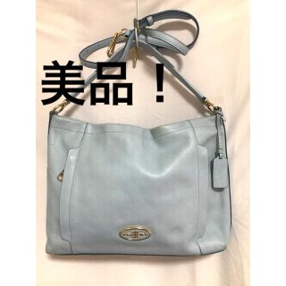 ☆定価8.8万円 新品 COACH 2way ショルダーバッグ デニム ブルー www
