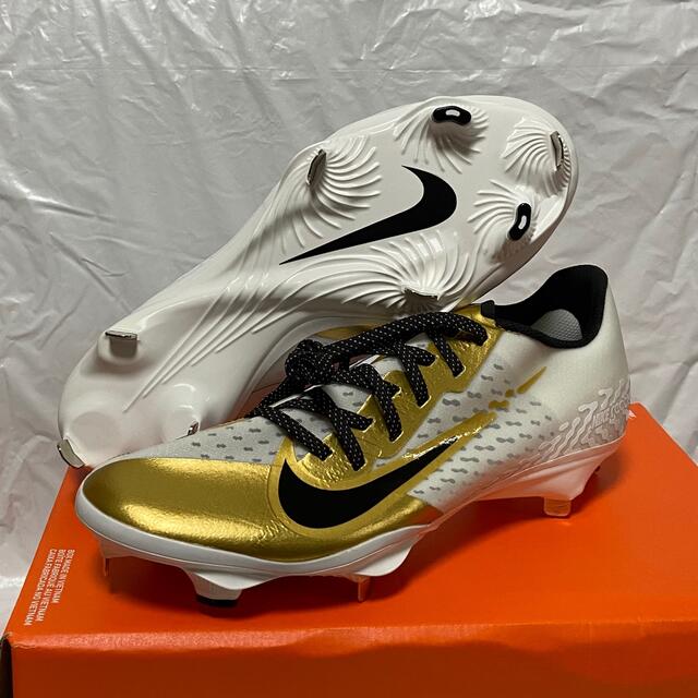 新品 NIKE 野球用スパイク ホワイト×ゴールド 限定 | フリマアプリ ラクマ