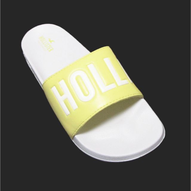 Hollister(ホリスター)の★新品★ホリスター★スライドサンダル (White/Lemon/M/25cm) レディースの靴/シューズ(サンダル)の商品写真